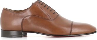 Christian Louboutin Havana Patent Calfskin - Heren - Nette schoenen - Bruin - 41 EU - Leer - Schoenen