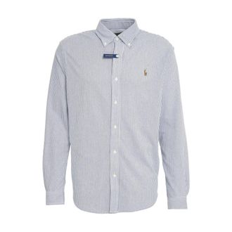 Polo Ralph Lauren Casual Shirts, male, Blue, Size: 2XL Classic Oxford Shirt