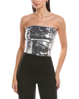 Danielle Guizio Guizio Sequin Tube Top
