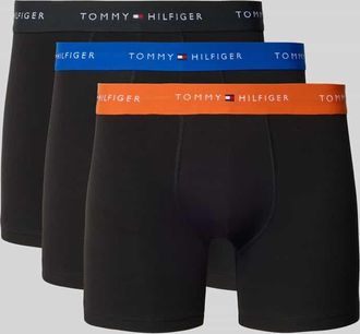 Tommy Hilfiger Boxershorts aus Baumwoll-Mix im 3er-Pack in Orange, Gr&ouml;&szlig;e XXL