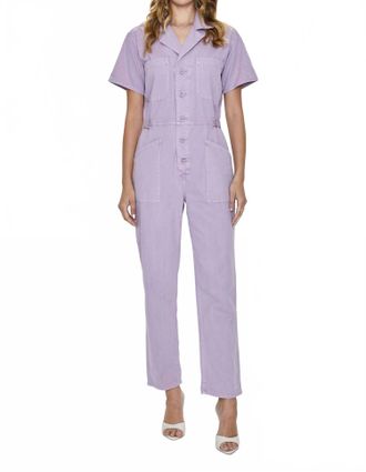 Pistola Denim Grover Cotton Worker One Piece Jumpsuit In Iris