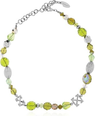 Off-white Collana Corta Logo - - Accessories - Uomo - Grigio - ONE SIZE