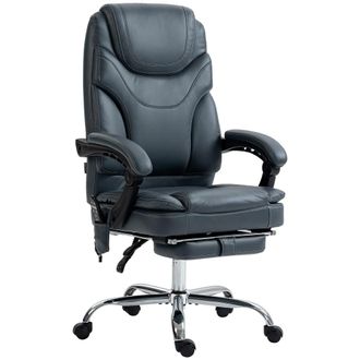 Vinsetto Silla de masaje 67x67x121 cm gris