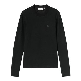 Carhartt Work in Progress Longsleeve Philipa T-Shirt - Dames - Longsleeves - Zwart - M - Katoen - Tops