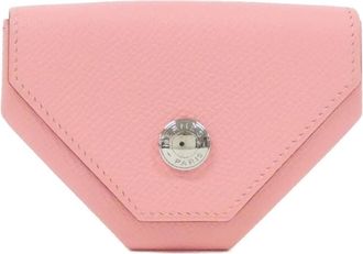 Herm&egrave;s Pink Rose Confetti Epsom Leather Coin Purse/Coin Case (Pre-Owned)