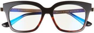DIFF Eyewear Bella XS 50mm Blue Light Filtering Glasses in Black /Tortoise/Clear at Nordstrom Rack