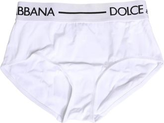 Dolce & Gabbana Brief Panty - Dames - Onderbroek - Wit - S - Nylon - Ondergoed
