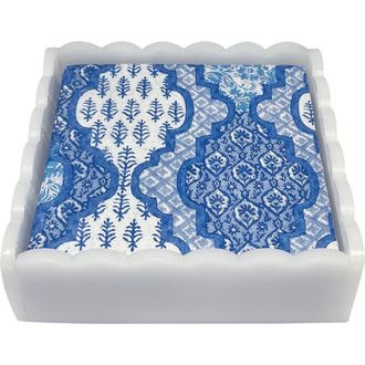 Mariposa Proven&ccedil;al Napkin Holder Set in White at Nordstrom