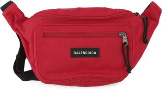 Balenciaga Red Color Canvas Sling Bag (Pre-Owned)