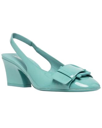 Ferragamo Buckle Leather Slingback Pump