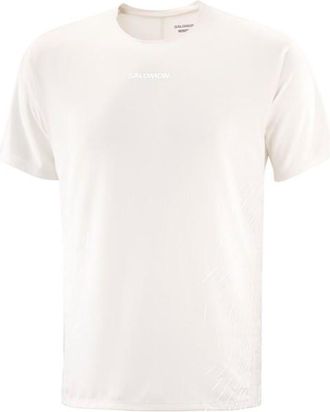 Salomon Sense Aero S/S Tee GFX Laufshirt für Herren | weiß