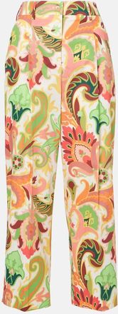 Etro Pantaloni a gamba larga in cotone