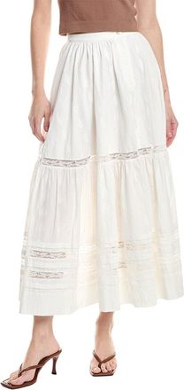 Mother Mother The Laced-Up Maxi Skirt