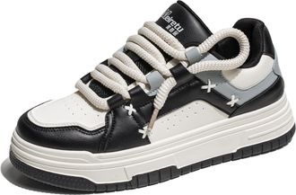 Generic Mens Fashion Sneakers Skateboard Walking Shoes Mesh Breathable Upper Summer Autumn Comfortable Casual Athletic Chunky Platform Workout Non-Slip Lightw