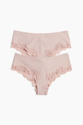 H&M 2-Pack Hipster aus Mikrofaser - Pink
