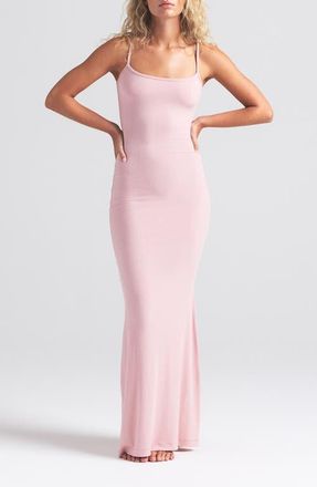 SKIMS Soft Lounge Long Slipdress in Morganite at Nordstrom, Size X-Large