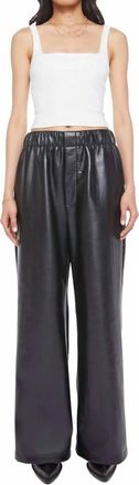 Mother Freeballer Skimp Pants In Only Black