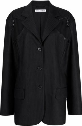 Acne Studios Deconstructed Jacket With Button Closure