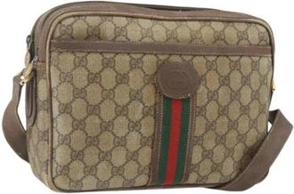 Gucci Pre-owned Cross Body Bags, female, Beige, Size: ONE SIZE Pre-owned Plastic Cross Body Bag