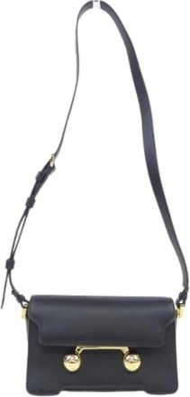Marni Pre-owned Cross Body Bags, female, Black, Size: ONE SIZE Pre-owned Leather Shoulder Bag