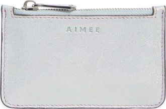 Aim&eacute;e Kestenberg Melbourne Leather Wallet in Mirror Blue Iridescent at Nordstrom Rack