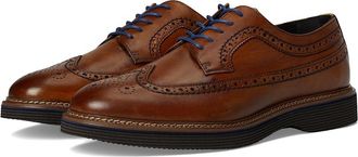 Johnston & Murphy Jenson Longwing Mens Lace-up Boots Tan European Calfskin : 11.5 M, Leather