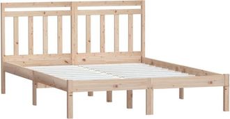 vidaXL Estructura De Cama De Madera Maciza 150x200 Cm Vidaxl