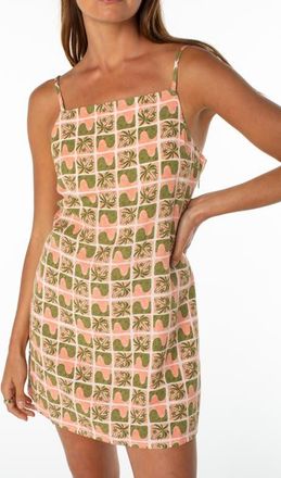 Roxy Heatwave Print Sleeveless Minidress in Desert Flower at Nordstrom, Size Xx-Large