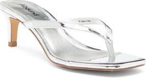 Abound Tina Kitten Heel Sandal in Silver Metallic at Nordstrom Rack, Size 5.5