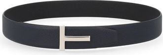 Tom Ford Calf Leather Minimalist T Buckle Belt