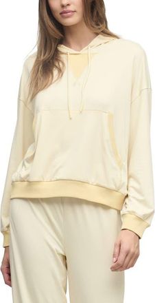 Barefoot Dreams Butterchic Crop Hoodie in Daffodil at Nordstrom, Size X-Small