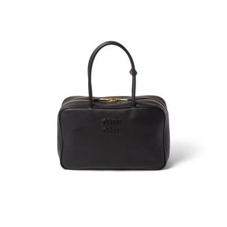 Miu Miu Beau Leather Bag, Woman, Black
