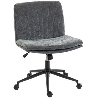 HOMCOM Silla de oficina 62x67x93 cm gris
