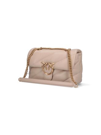 Pinko Womens Bags Beige Leather