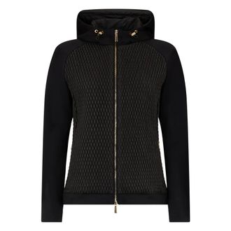 Moorer Training Jackets, female, Black, Size: L Dominga Jacket