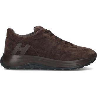 Hogan Hi-Light Sneakers - Heren - Schoenen - Bruin - Maat: 42 1/2 EU Leer