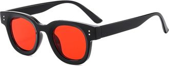 Generic Small Frame Men Outdoor Sunglasses Vacation Women Sports Decorative Sun Glasses(Red)