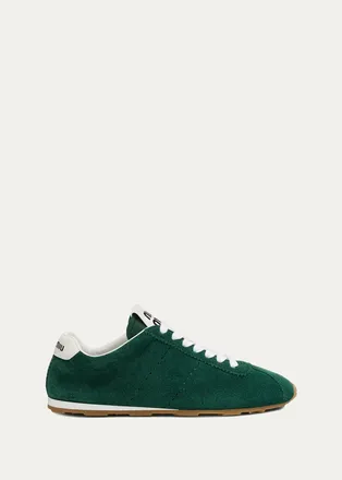 Miu Miu Suede Bicolor Retro Trainer Sneakers