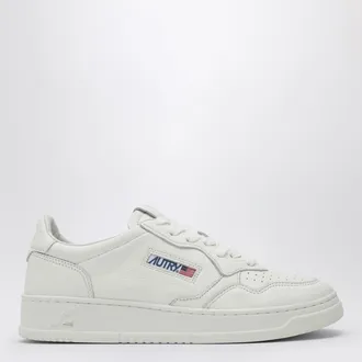 Autry Sneakers Medalist Low bianca in pelle di capra