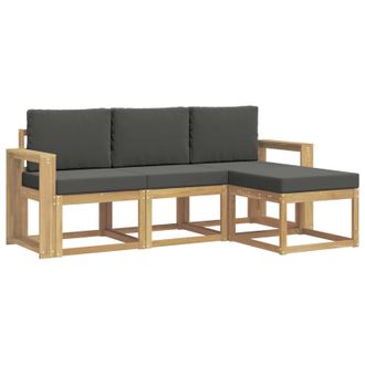 vidaXL Conjunto De Sof&aacute;s De Exterior 4 Pcs Vidaxl