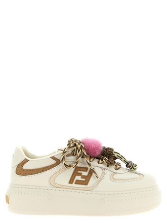 Fendi Multicolor Calfskin Platform Womens Sneakers