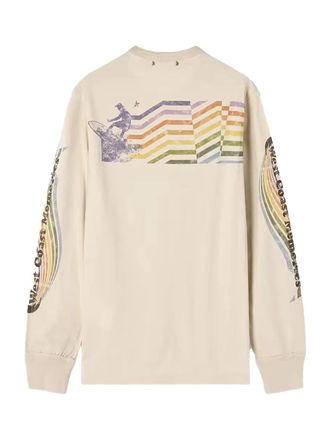 Golden Goose Multicolor Logo Print T-Shirt - White