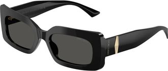 Jimmy Choo London Sunglasses, female, Black, Size: 53 MM Square Sunglasses