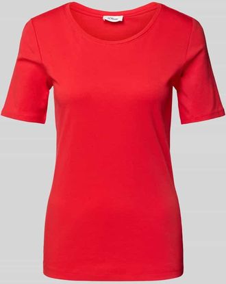s.Oliver Red Label Slim Fit T-Shirt aus Baumwolle in Rot, Größe 42