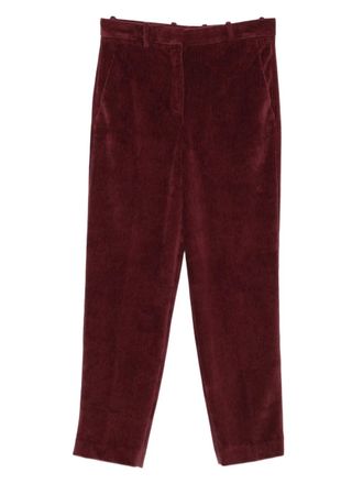 Circolo 1901 corduroy trousers - women - Polyester/Cotton - 46 - Red
