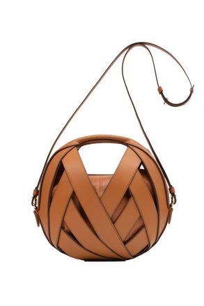 Perrin Paris Le Petit Panier Xbody Classic in Caramel W/Espresso at Nordstrom