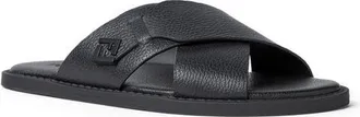 Fendi Squared FF Slide Sandal in Nero at Nordstrom, Size 11