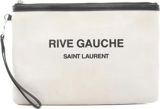 Saint Laurent Clutch con zip anni 2000 - Toni neutri