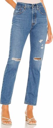 Levi's Womens Premium 501 Original Fit Jeans In Blue