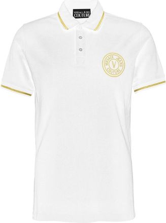 Versace Jeans Couture T-shirts en Polos - Heren - Polos - Wit - S - Tops